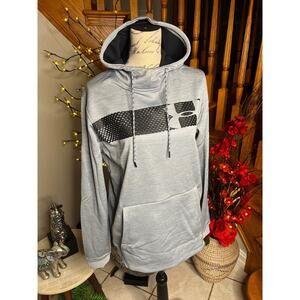 Under Armour Bar Logo Pullover Fleece Lined Loose Hoodie Men’s Size M